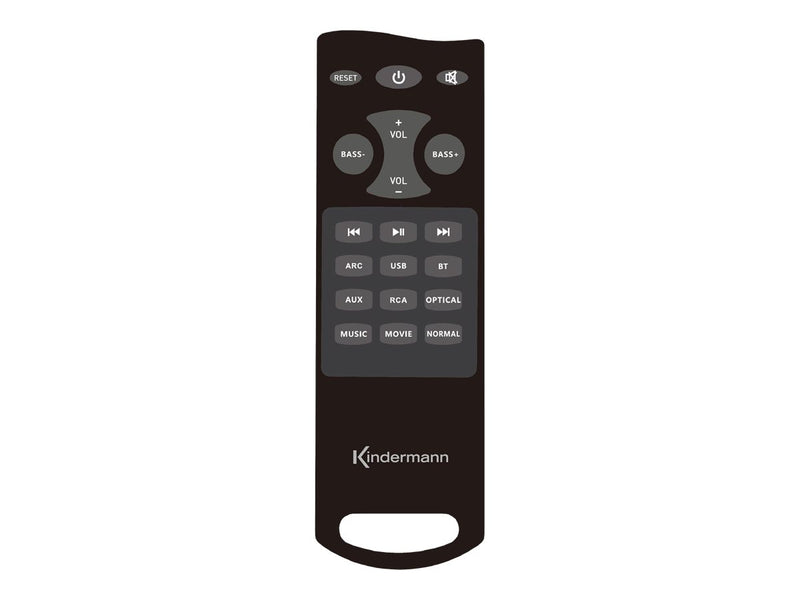 Kindermann 2.1 Bluetooth Lautsprechersystem – Integrierter Subwoofer, 60 Watt