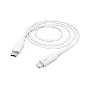 HAMA USB-Ladekabel – Lightning zu USB-C, 1 m, Weiß