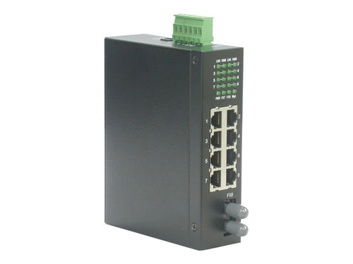 ROLINE Industrie-Switch – 8 Anschlüsse, DIN-Schienenmontage