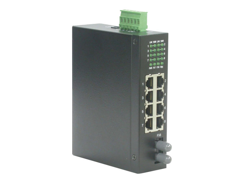 ROLINE Industrie-Switch – 8 Anschlüsse, DIN-Schienenmontage