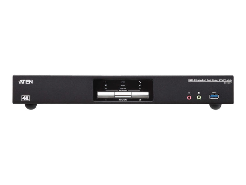 Aten 2-Port KVMP-Switch – 4K DisplayPort, USB 3.0, Audio