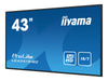 Iiyama 43" Display – Ideal für Digital Signage