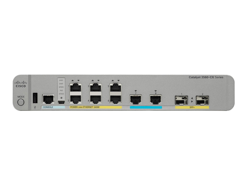 Cisco Netzwerk-Switch – 8 Ports, leiser Betrieb, PoE+ Unterstützung