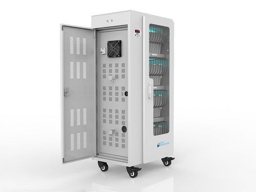 ALCASA Tablet-Ladewagen – UV-Desinfektion, für bis zu 40 Geräte