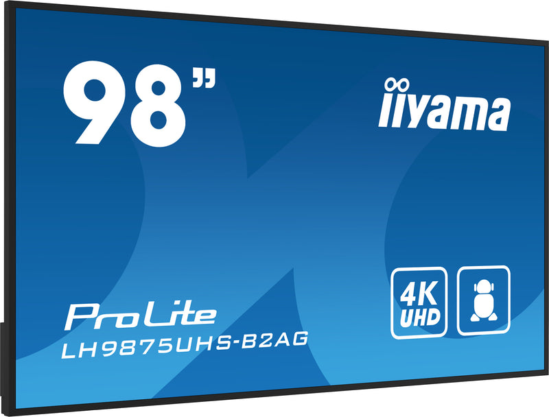 Iiyama 98" Digital Signage Display – 4K UHD, integrierter Mediaplayer