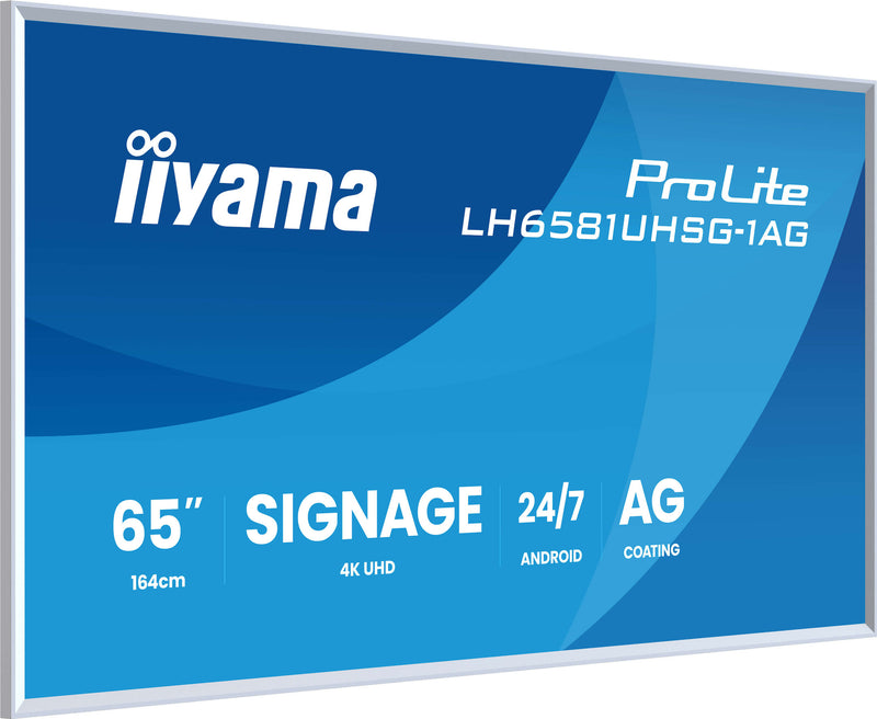 Iiyama 65" 4K Display – Integrierter Mediaplayer, Android