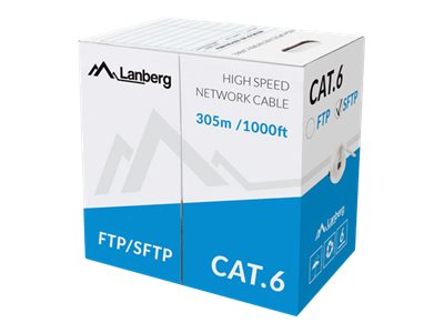 Lanberg Netzwerkkabel Cat. 6 – 305m, robust für Außenbereich