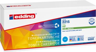 EDDING Cyan Toner – Kompatibel mit HP Druckern, 6000 Seiten