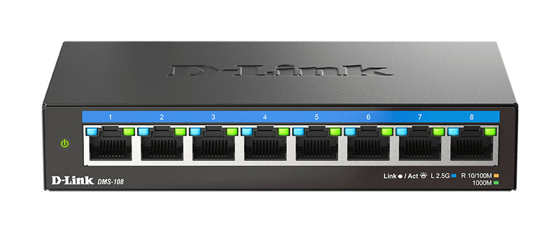 D-Link Netzwerk-Switch – 8 Ports, Multi-Gigabit