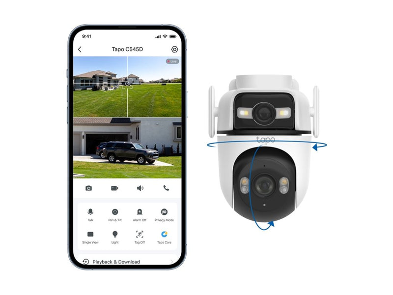 TP-Link Outdoor-Kamera – Dual-Linse, WLAN-Verbindung