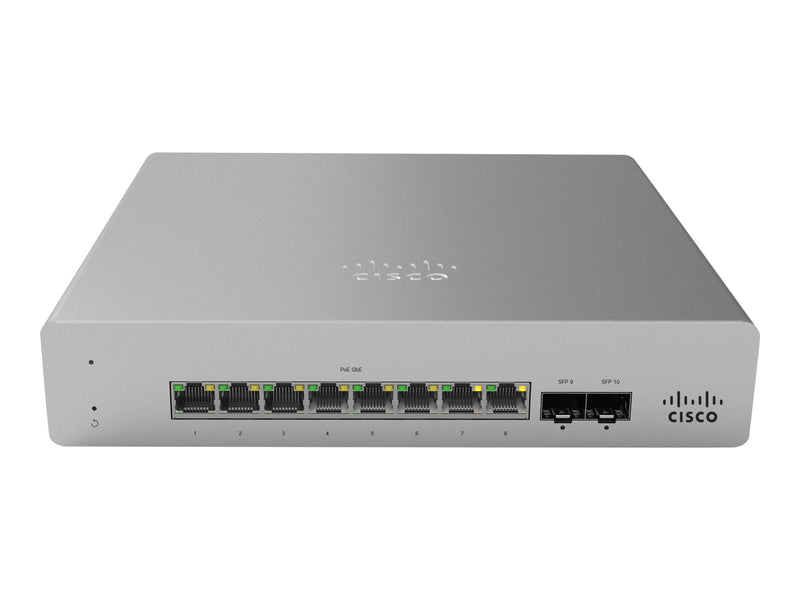 Cisco Meraki 8-Port Switch – Cloud-Management, PoE+ Unterstützung