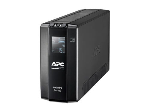 APC USV Back-UPS Pro – 650 VA, 6 Anschlüsse mit LCD-Anzeige