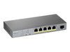Zyxel Netzwerk-Switch – 6 Anschlüsse, PoE-Unterstützung