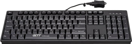 GETT USB-Tastatur – Waschbar, Antimikrobiell, Spritzwassergeschützt
