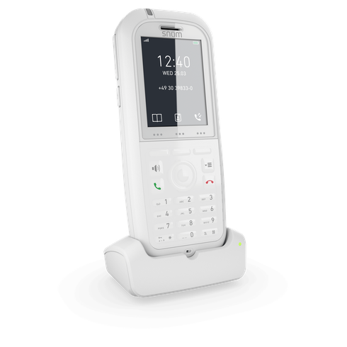 Snom Schnurloses DECT-Handgerät – Antibakteriell, IP65-Schutz