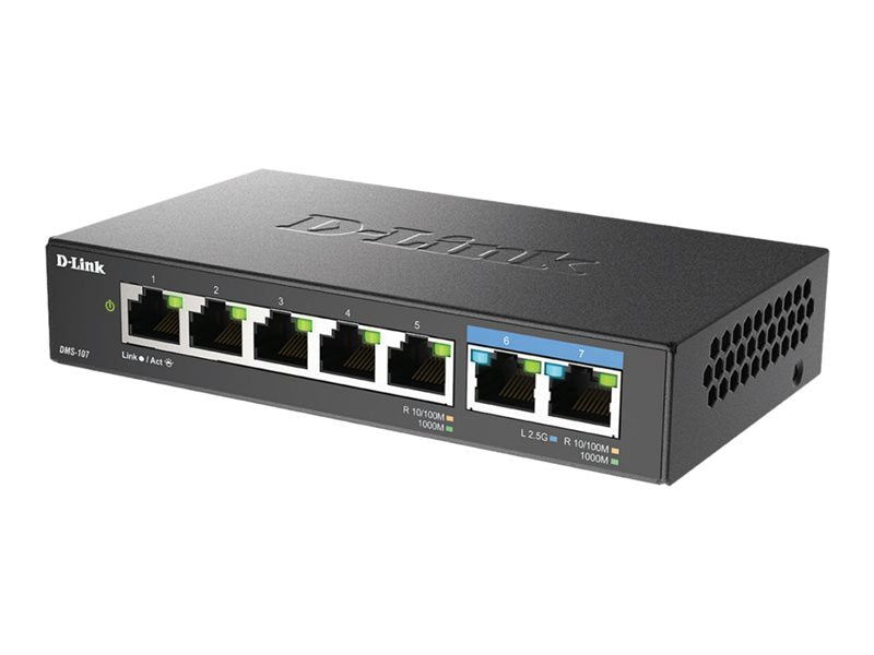 D-LINK Desktop Switch – 7 Anschlüsse, Multi-Gigabit