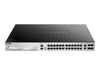 D-Link 30-Port Gigabit Switch – PoE, stapelbar