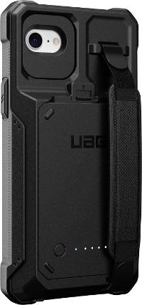 URBAN ARMOR GEAR Ladecover für iPhone SE – Schwarz, integrierter Akku