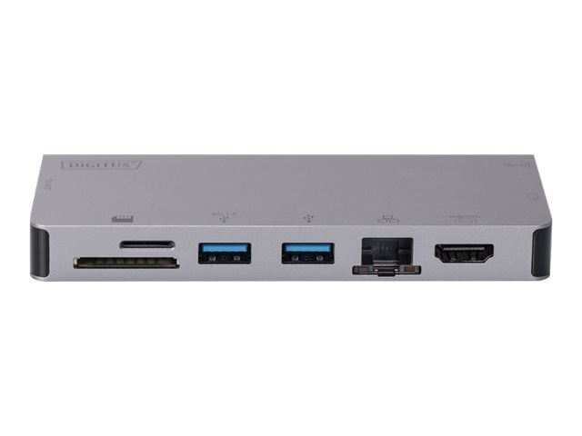DIGITUS USB-C Multiport Dock – 8 Anschlüsse für unterwegs
