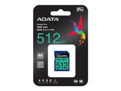 ADATA SDXC Speicherkarte – 512 GB, robust und schnell