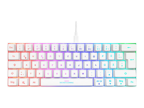 DELTACO Gaming-Tastatur – RGB-Beleuchtung, Mechanische Tasten