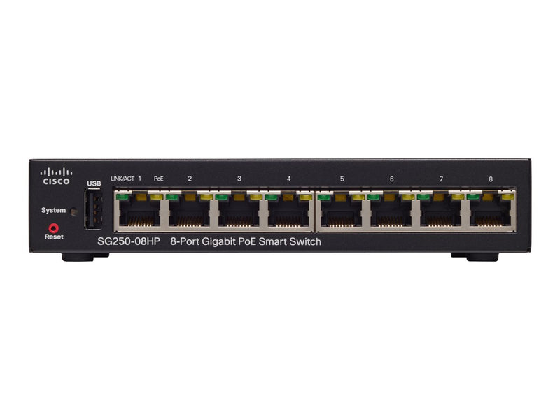 Cisco 8-Port Gigabit Switch – PoE+ für einfache Netzwerke