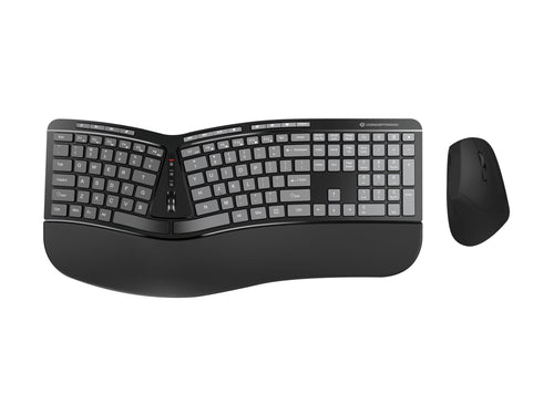 CONCEPTRONIC Kabelloses Tastatur-Maus-Set – Ergonomisch, US-Layout
