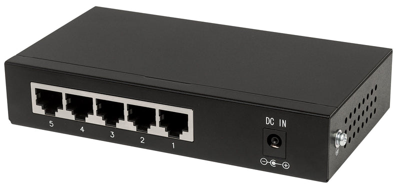 INTELLINET 5-Port PoE+ Switch – Gigabit Ethernet, 60W Leistung