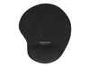 DELOCK Ergonomisches Mauspad – Mit Gel-Handballenauflage, Schwarz