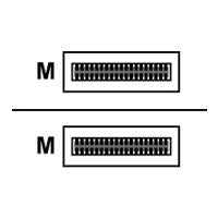 Alcatel Netzwerkkabel – 1 m, QSFP+ Anschlüsse