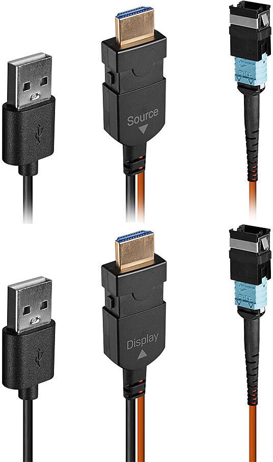Lindy Glasfaser HDMI Extender – 100 m Kabel für 8K-Displays