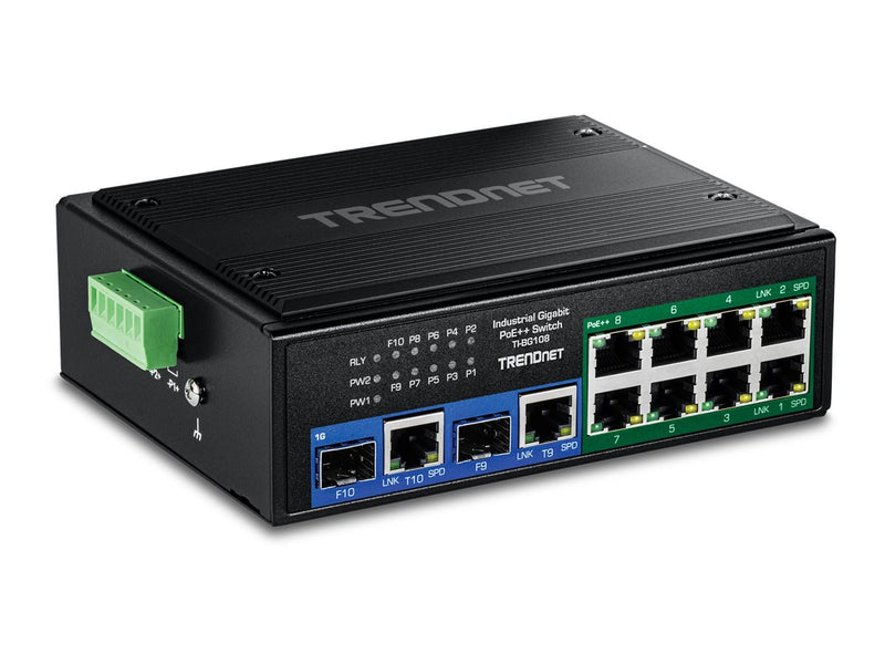 Trendnet 10-Port Gigabit Switch – Industrie-tauglich, 400W PoE++