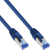 Inline Netzwerkkabel 5m – Cat6a, halogenfrei, blau