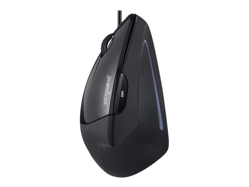 PERIXX Ergonomische Maus – Vertikal, für Linkshänder