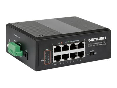 Intellinet 8-Port Gigabit Switch – PoE+ für einfache Netzwerkverbindungen