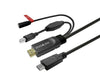 VivoLink USB-Kabelsatz – 5m, 4K-Unterstützung, USB-C zu HDMI