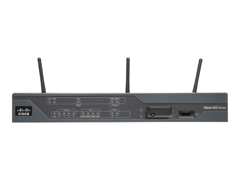 Cisco 881 Security Router – 4-Port-Switch, VPN-Unterstützung