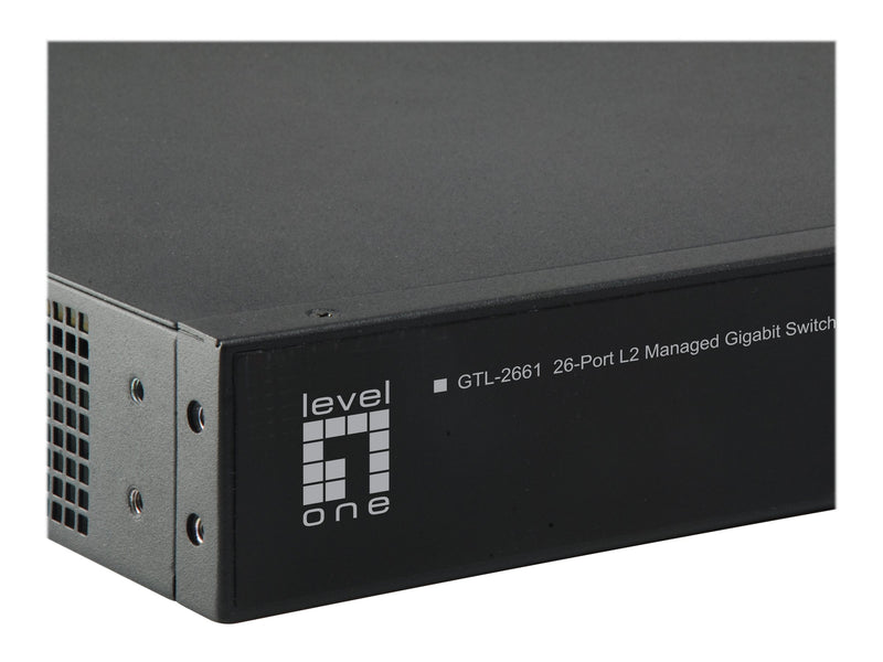 LevelOne Ethernet-Switch – 26 Anschlüsse, Gigabit-Geschwindigkeit