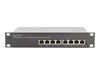 Digitus 8-Port Gigabit Switch – PoE-Unterstützung, wandmontierbar