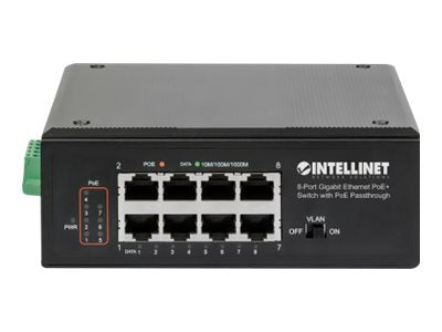Intellinet 8-Port Gigabit Switch – PoE+ für einfache Netzwerkverbindungen