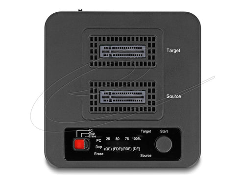 Delock SSD-Dockingstation – Klonen & Löschen, USB-C Anschluss