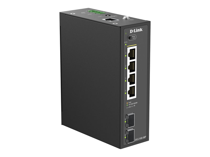 D-Link Industrie-Switch – 6 Ports, 4 PoE+ für robuste Netzwerke