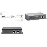 Level One PoE Netzwerk-Repeater – 2-Port, bis zu 100 m Reichweite