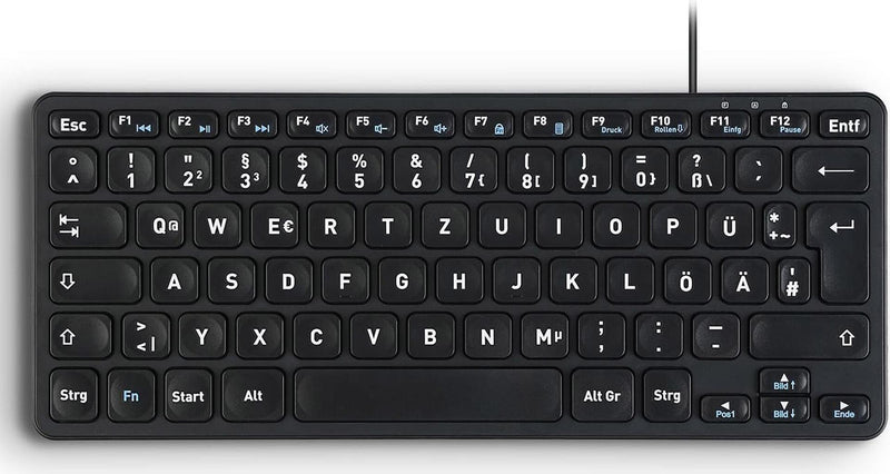 PERIXX Mini-Tastatur – Kompakt und mit 4 USB-Anschlüssen