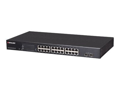 Intellinet 24-Port Gigabit Switch – PoE+ für einfache Netzwerkverwaltung
