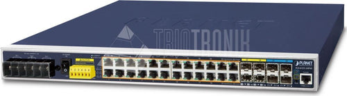 PLANET Switch – 28 Anschlüsse, PoE+ für Rack-Montage