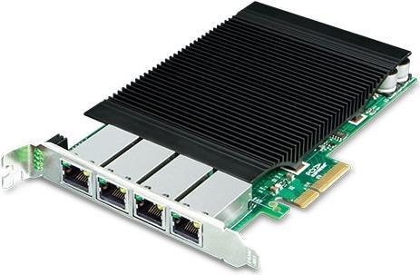 PLANET TECHNOLOGY Netzwerkkarte – 4 PoE+ Anschlüsse, Gigabit Ethernet