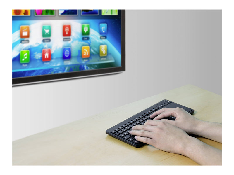 Renkforce Kabellose Tastatur – Integriertes Touchpad, 10m Reichweite