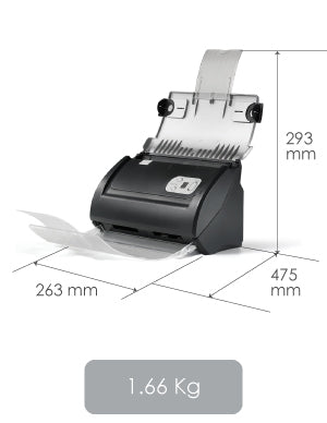 Plustek Dokumentenscanner – Schnelles Scannen, Duplex-Funktion