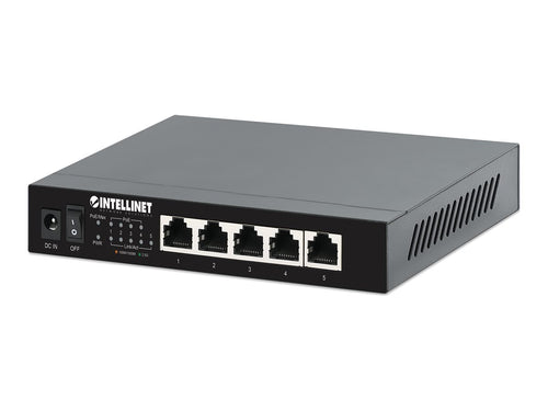 INTELLINET 5-Port Ethernet Switch – 2.5G, PoE+ Unterstützung